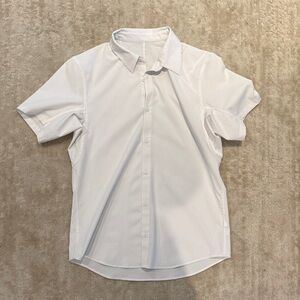 Lulu Lemon Short-Sleeve White Button-Up Shirt